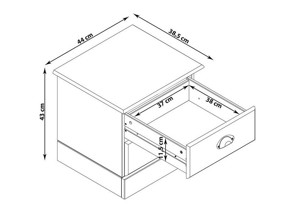 Öökapp Denton 1427 (Valge + Ere puit)
