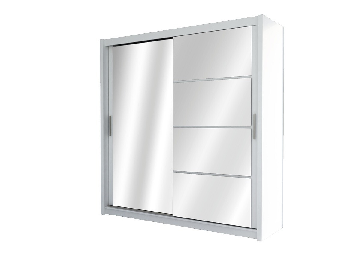 Riidekapp Honolulu 111 (Valge + Läikiv valge)