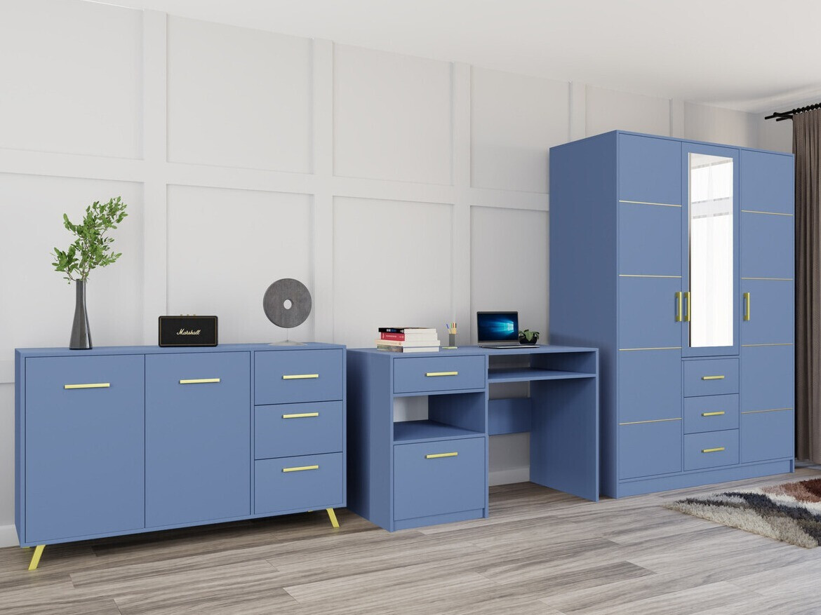Mööblikomplekt Dortivu 120 (Sinine)