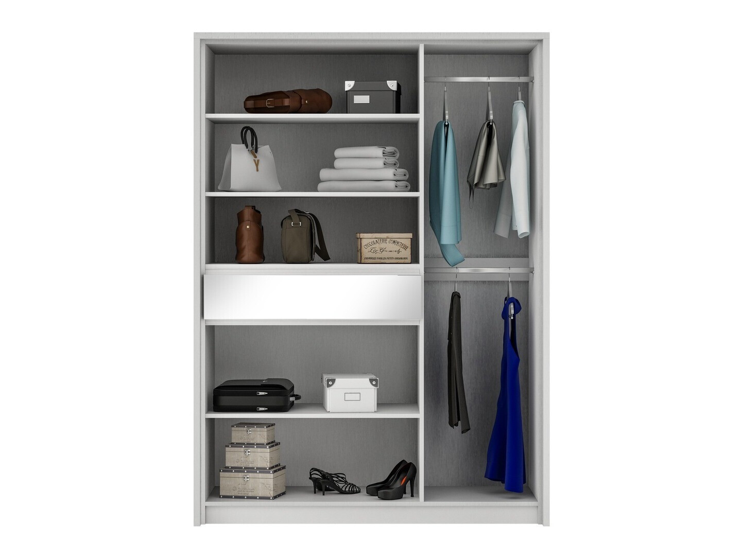 Riidekapp Honolulu 141 (Valge)