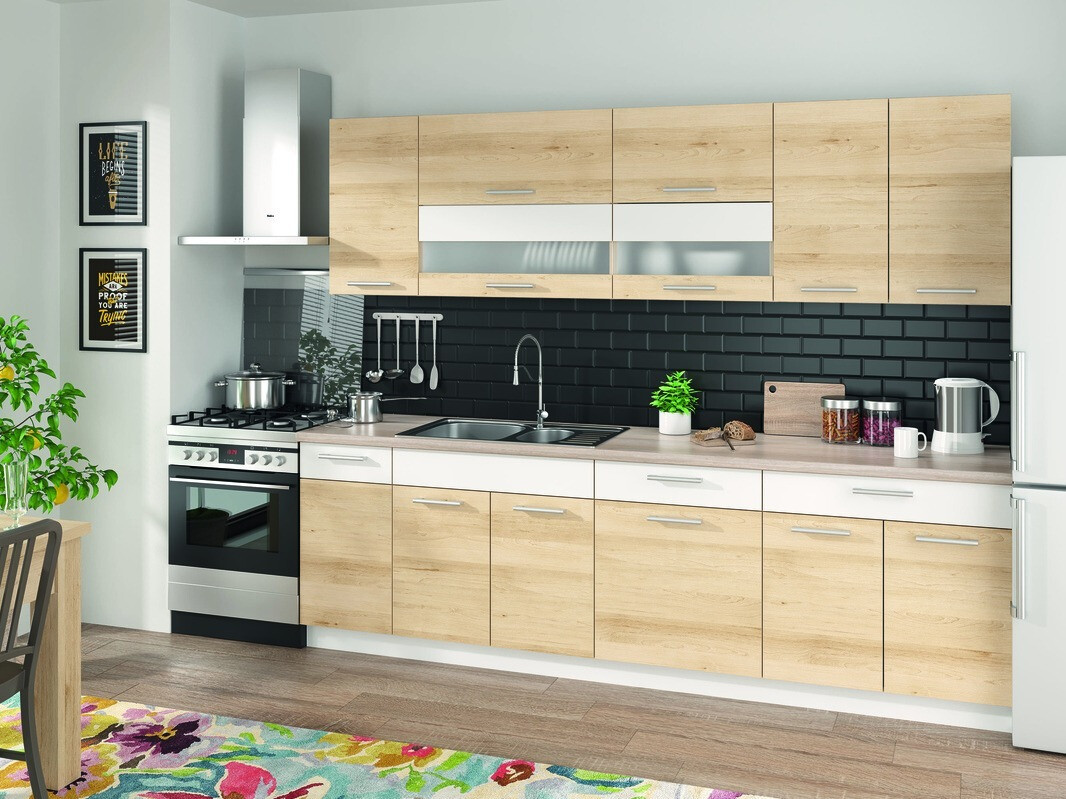 Sahtli ja ustega moodulkapp Mode Beech 112