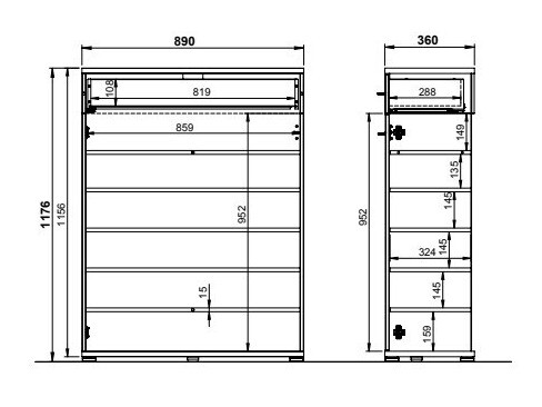 Kummut Nuveno 100 (Valge + Navarra tamm)