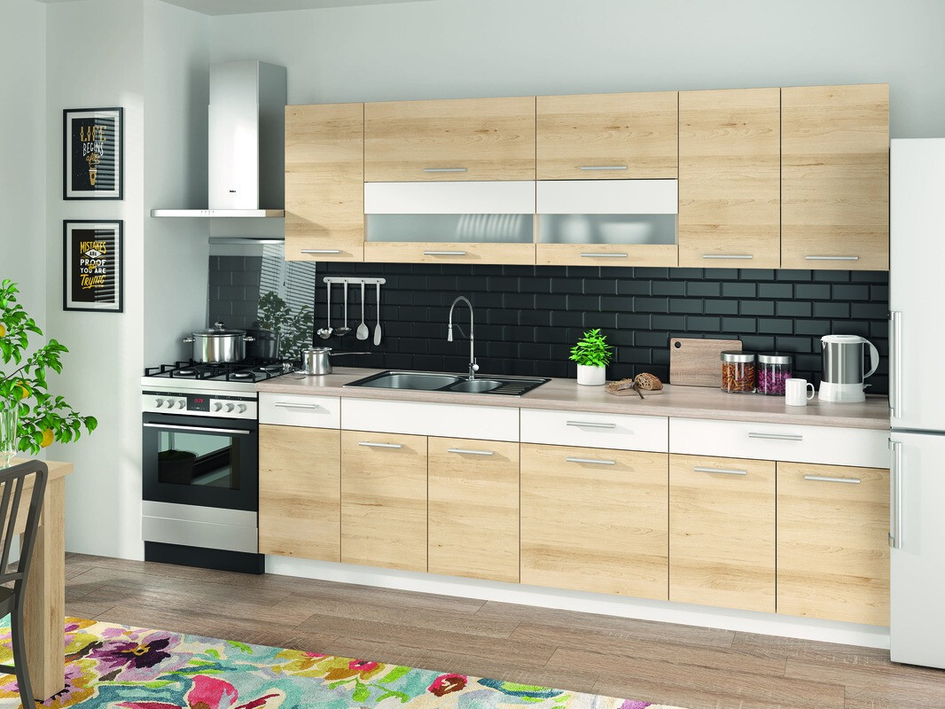 Sahtli ja ustega moodulkapp Mode Beech 113