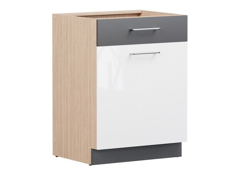 Sahtli ja ustega moodulkapp Mode White 113