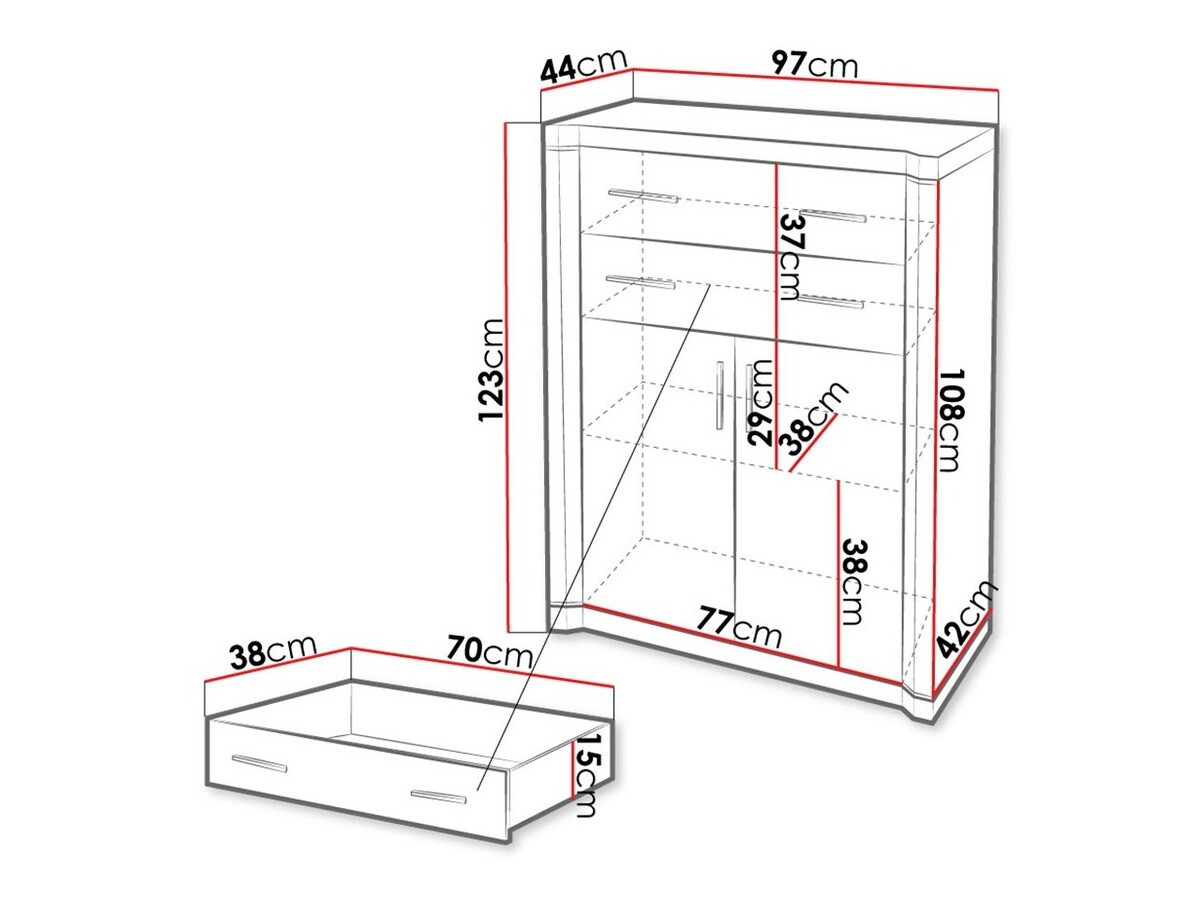 Kummut Lorelie 105 (Trühvel tamm)