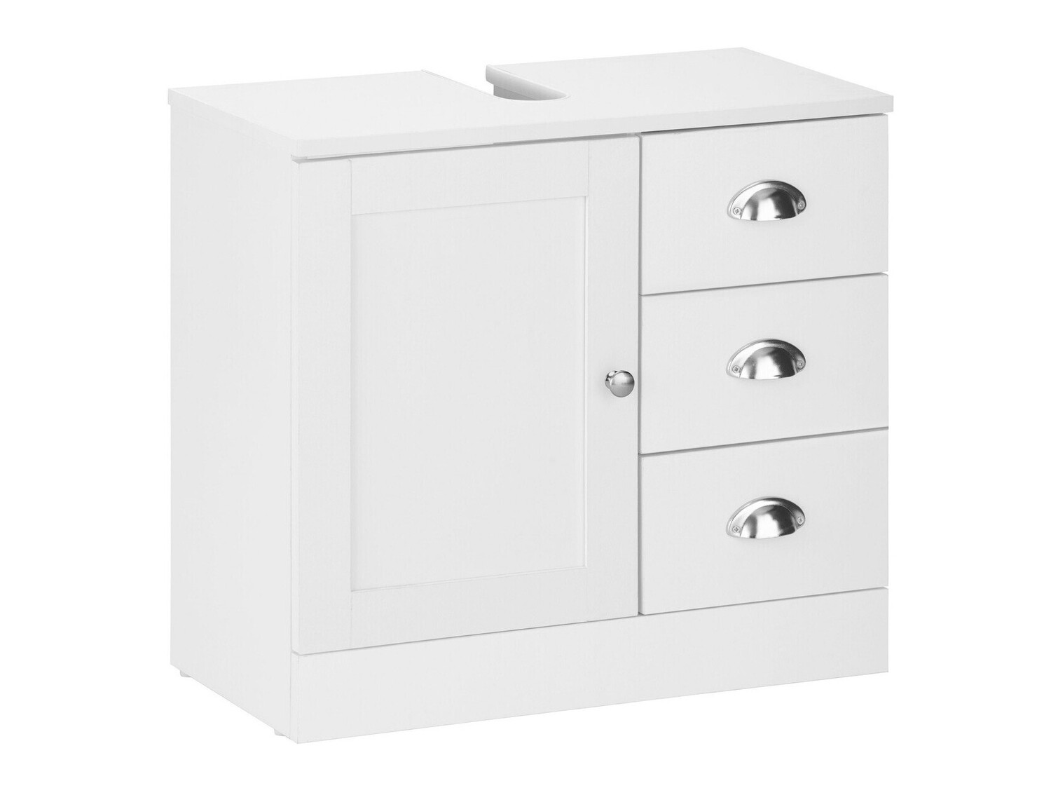 Vannitoa põrandakapp kraanikausile Elmvene 105 (Valge)