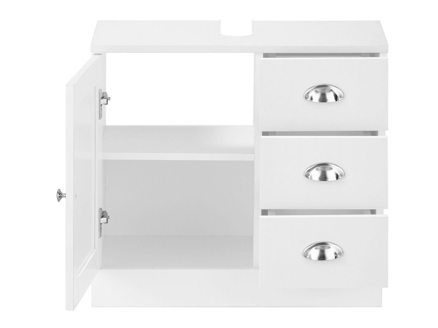 Vannitoa põrandakapp kraanikausile Elmvene 105 (Valge)