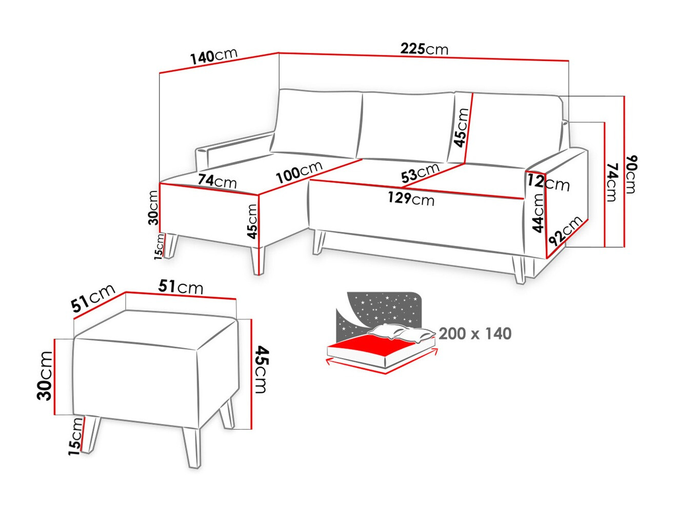 Pehme mööbli komplekt Etrmoru 137