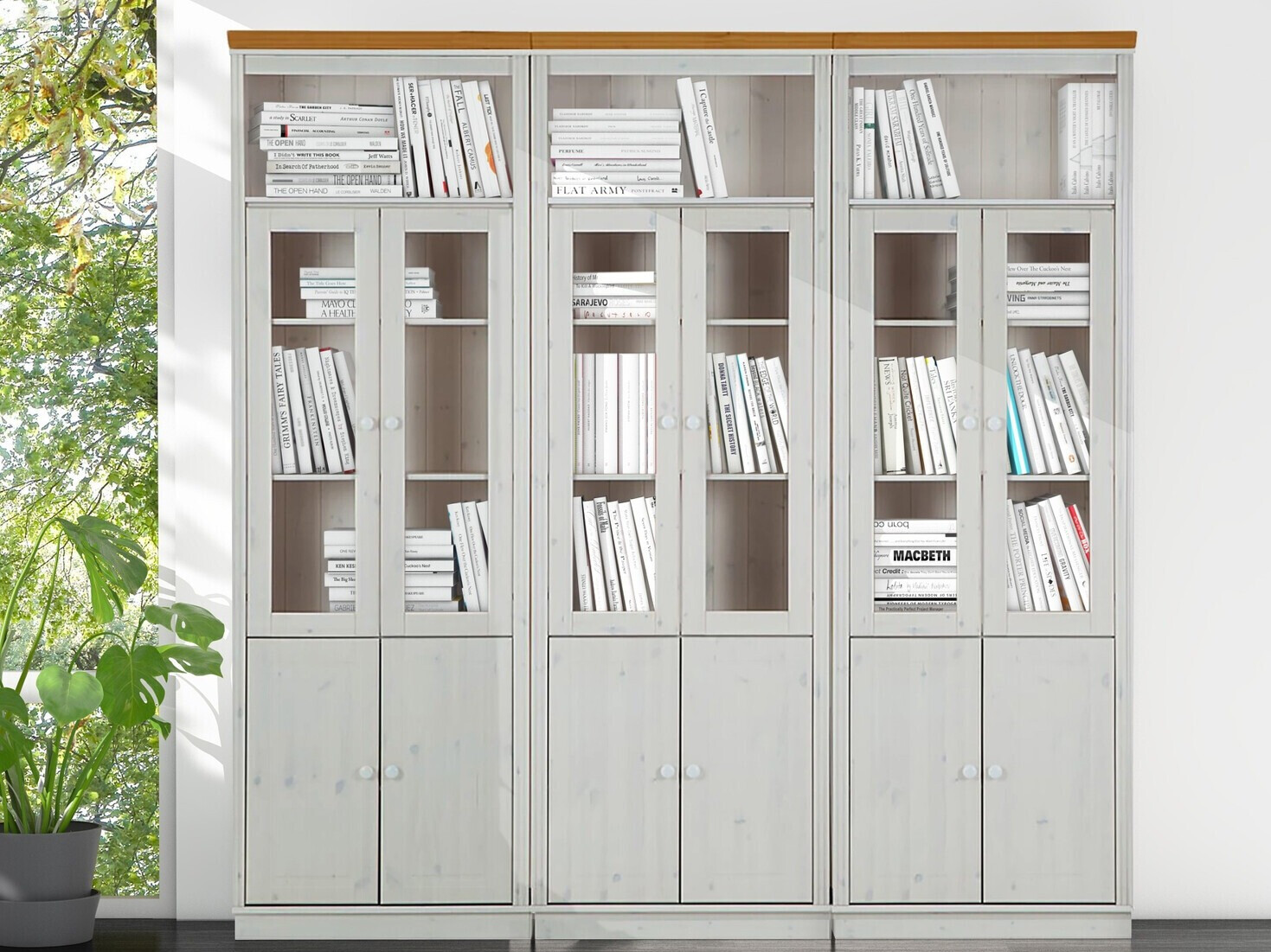 Riiulikomplekt Saltoro 109 (Valge + Mee tamm)