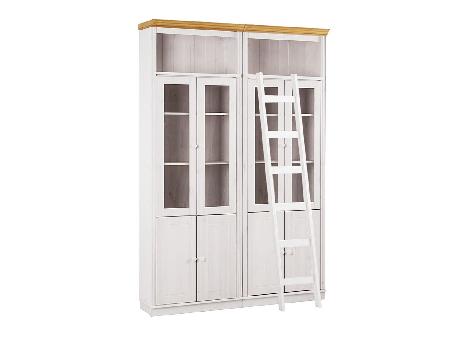 Riiulikomplekt Saltoro 120 (Valge + Mee tamm)