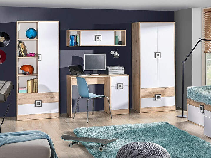 Riiul Balvire 105 (Hele tamm + Valge)