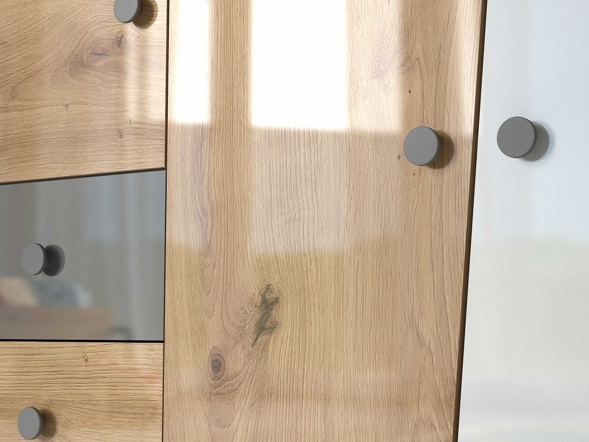 TV-alus Mirelbu 107 (Artisan tamm + Valge + Must)