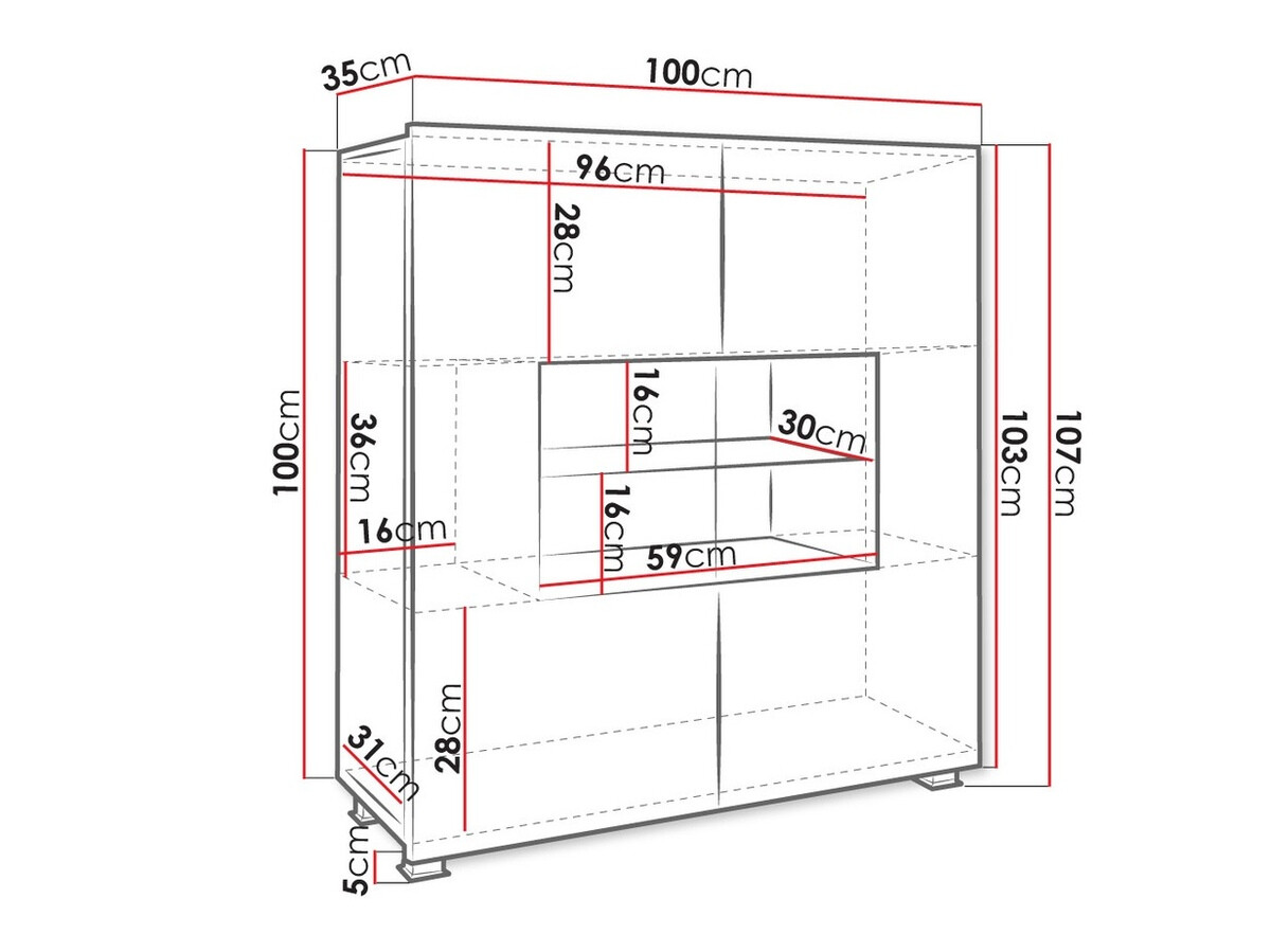 Kapp Tivdalu 100 (Valge + Läikiv valge)