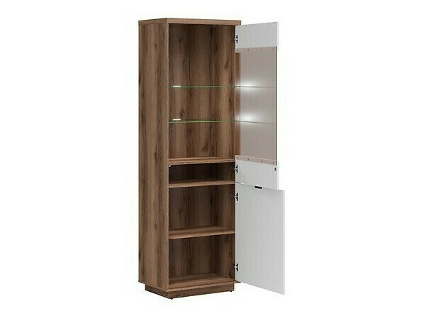 Elutoa komplekt Fivale 114 (Tume delano tamm + Läikiv valge)