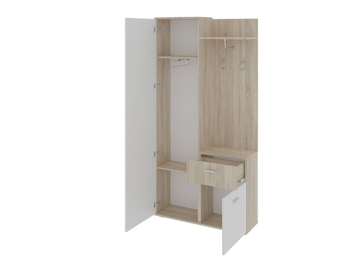 Esikukomplekt Pavo (Sonoma tamm + Valge)