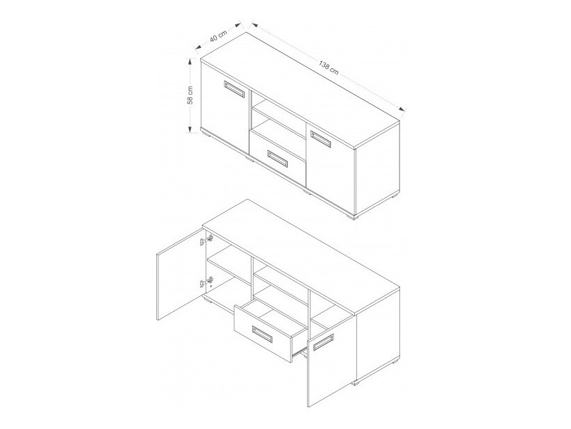 TV-alus Elicavo 102 (Eebenimust)