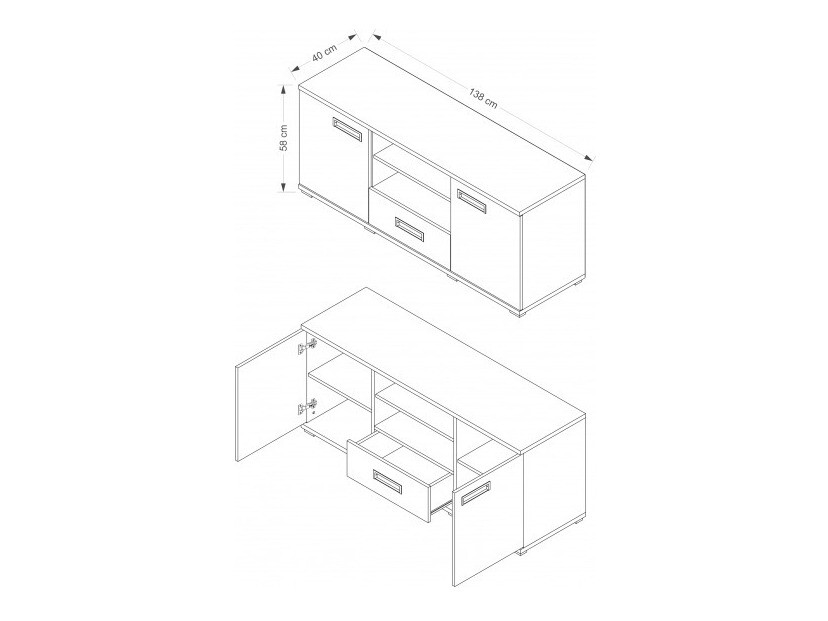 TV-alus Elicavo 102 (Valge)