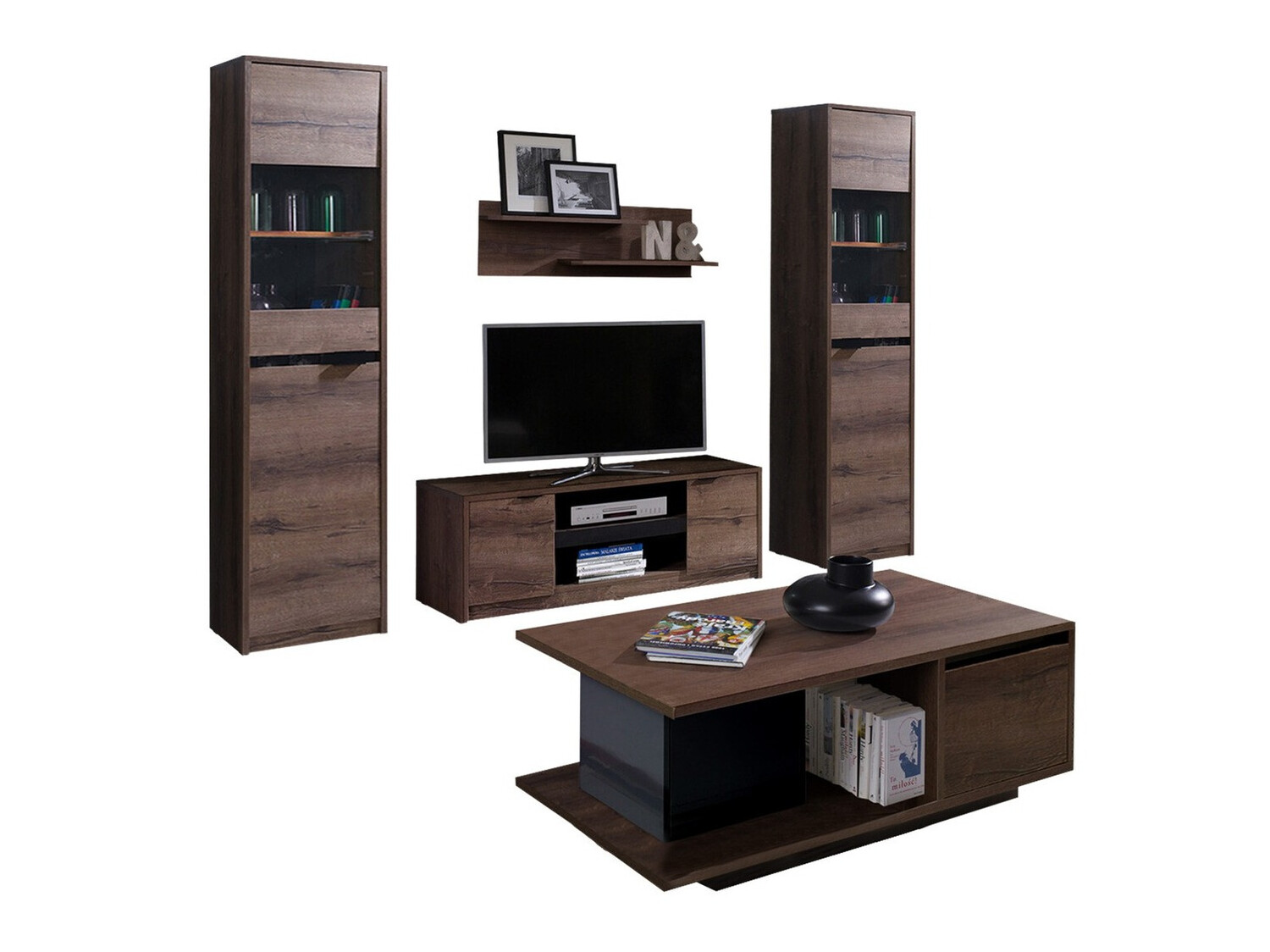 Elutoa komplekt Fivelbo 114 (Monastery tamm + Läikiv must)