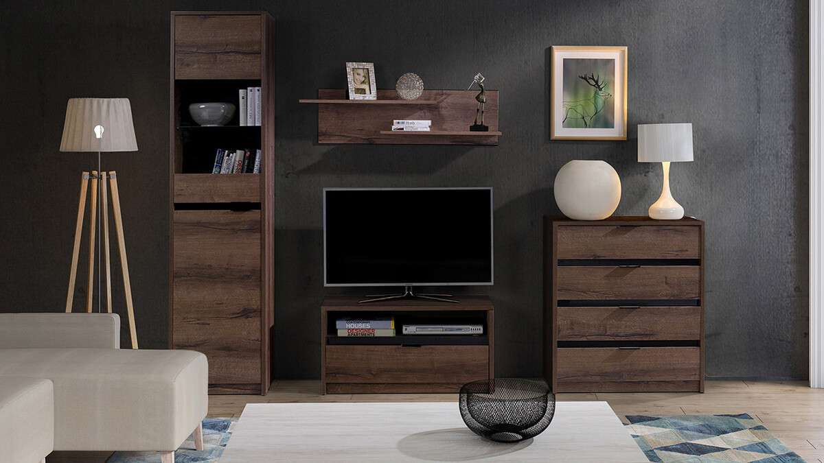 TV-alus Providence 122 (Monastery tamm + Läikiv must)