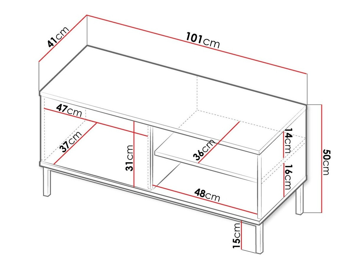TV-alus Lomsore 100 (Valge)