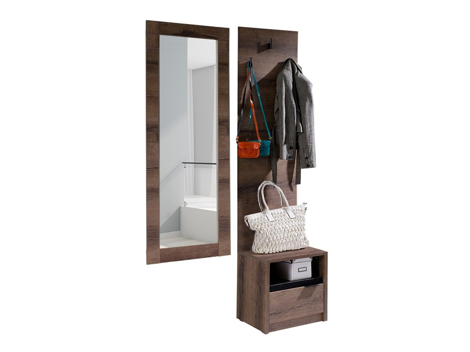 Esikukomplekt Fivelbo 118 (Monastery tamm + Läikiv must)