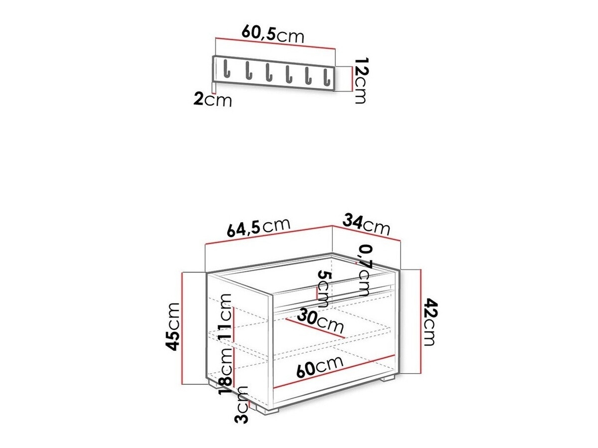 Esikukomplekt Comfivo Pinus VIII (Valge + Soft 017)