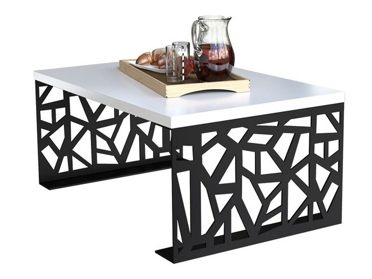 Diivanilaud Germantown 101 (Matt must + Läikiv valge)