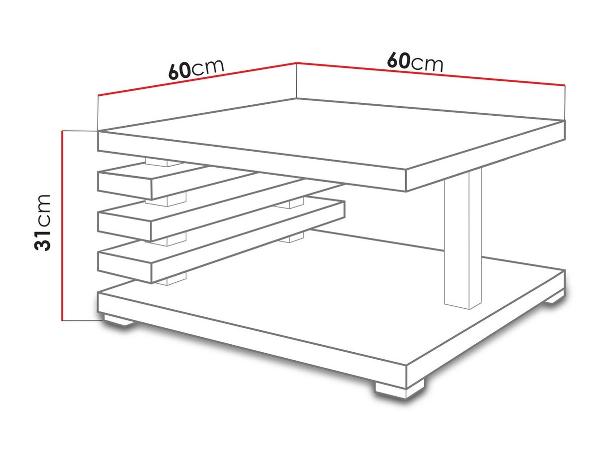 Diivanilaud Goodyear 122 (Matt valge)