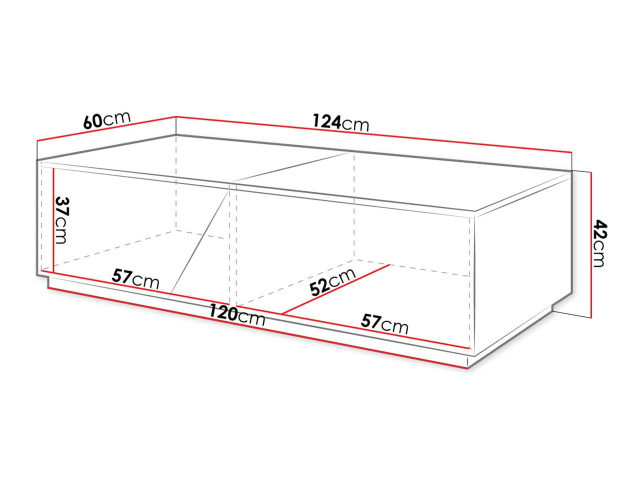 Diivanilaud Comfivo Daldune (Valge + Wotani tamm)