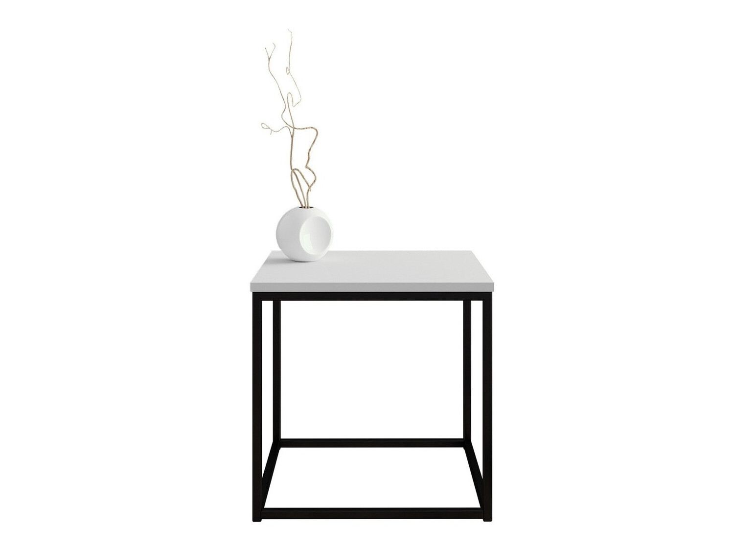 Diivanilaud Germantown 106 (Matt must + Läikiv valge)