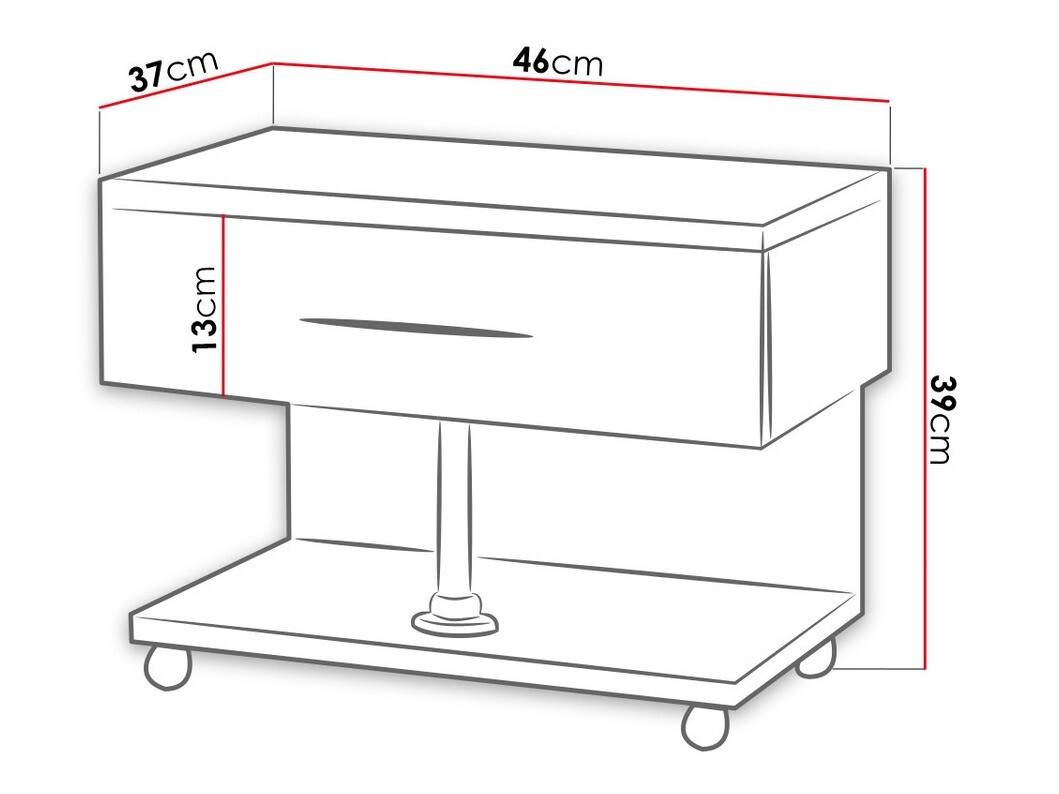 Öökapp Campus (Valge + Läikiv valge)