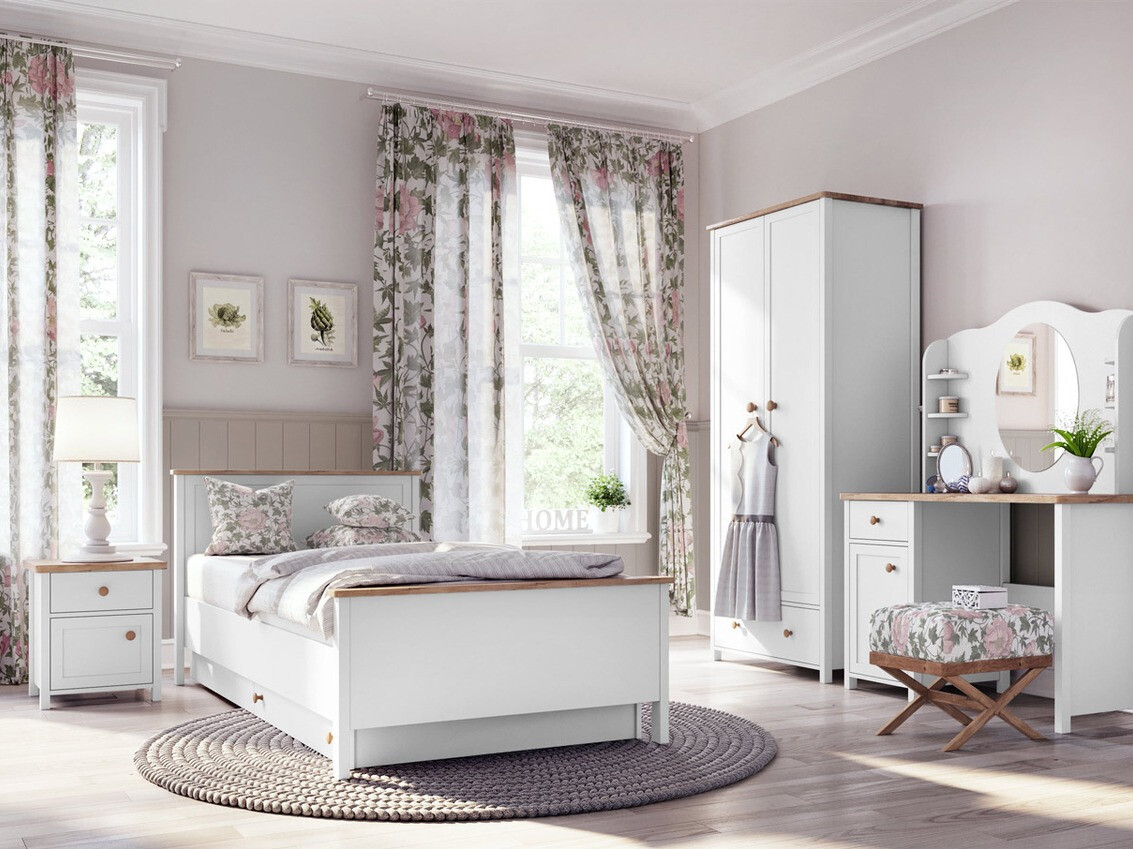 Öökapp Romelbo 138 (Valge + Tamm)