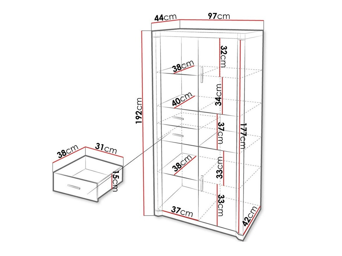 Riiul Lorelie 120 (Sonoma tamm)