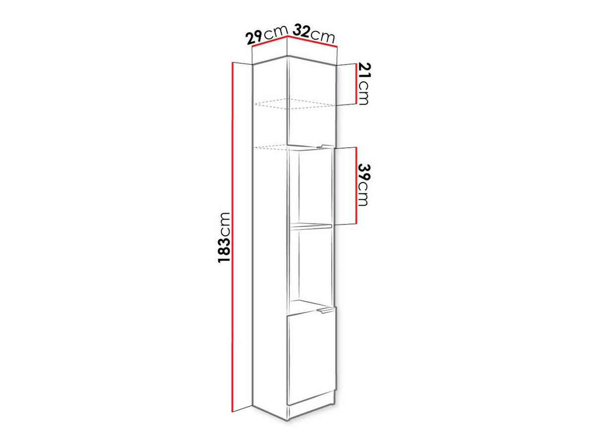 Riiul Dover 112 (Sonoma tamm)