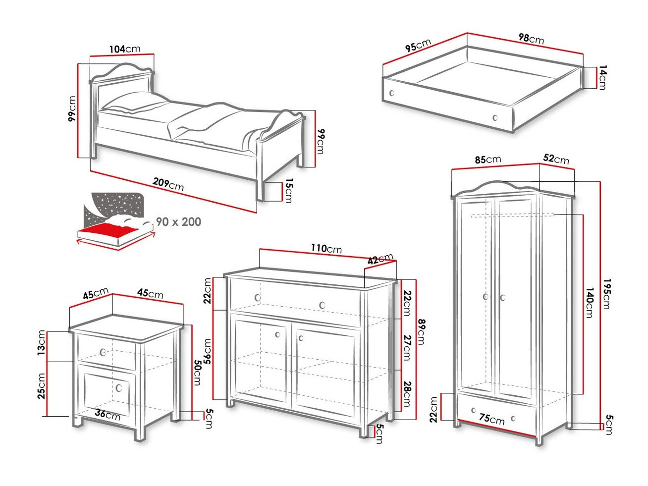 Lastetoa komplekt Elblive 126