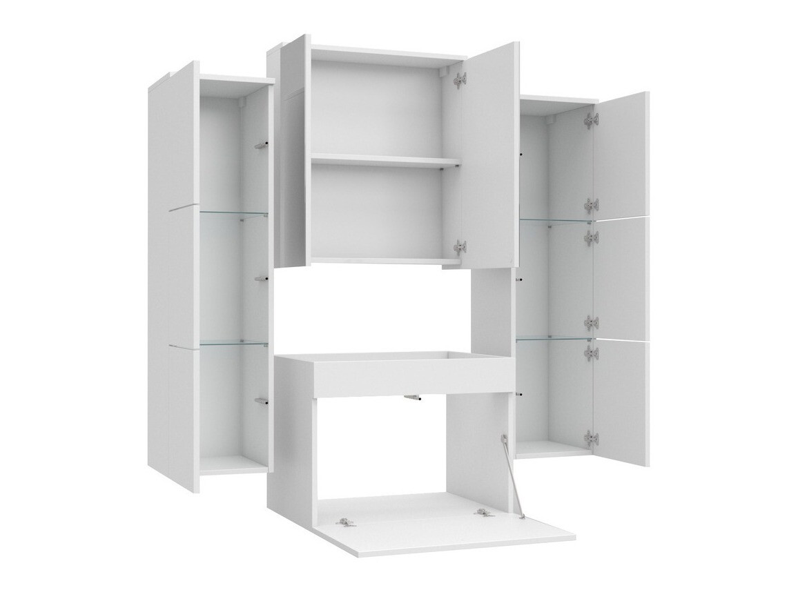 Vannitoakomplekt Tucson 105 (Valge + Läikiv valge)