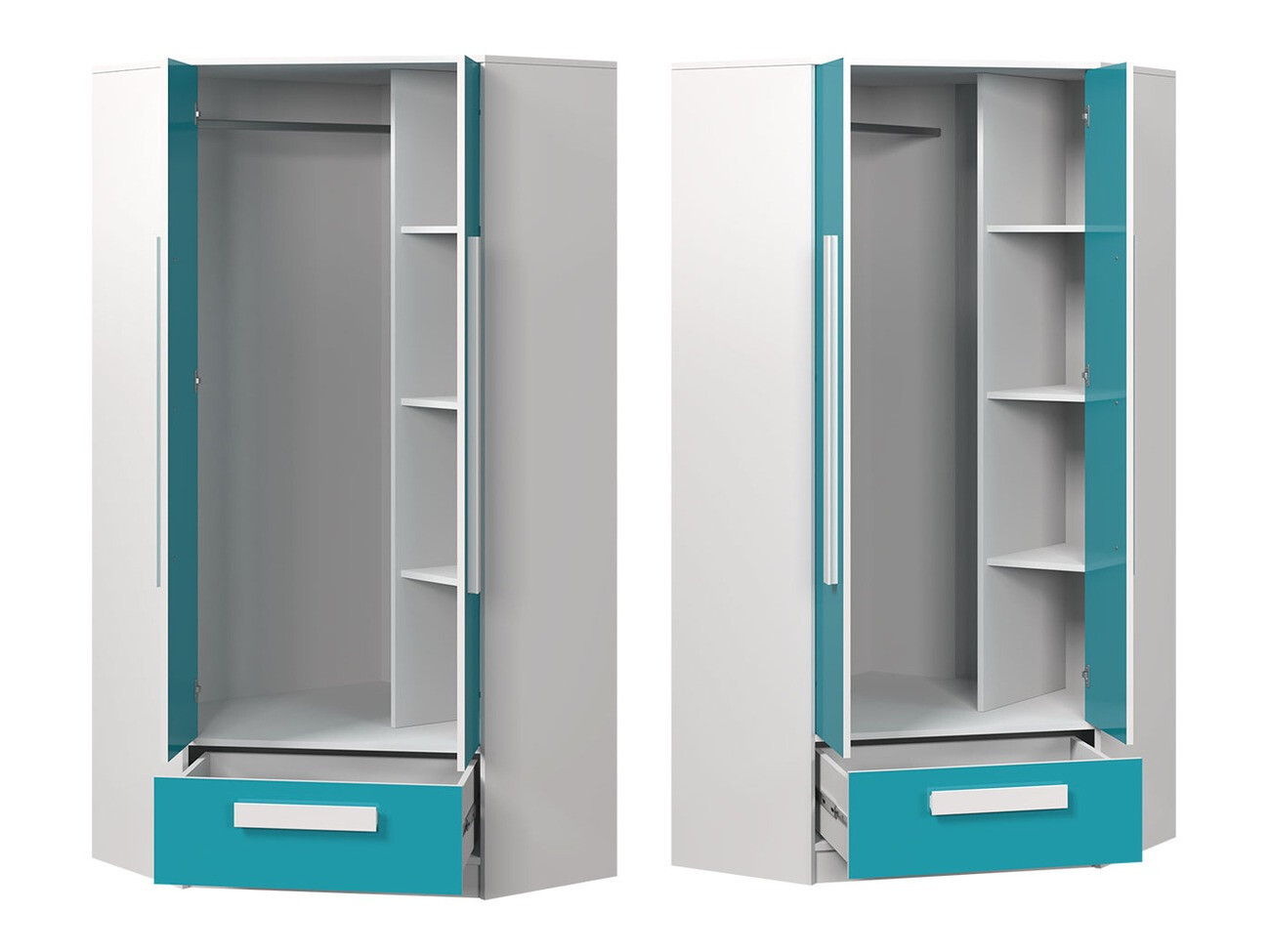 Lastetoa komplekt Merevari 107 (Valge + Läikiv valge + Hall)