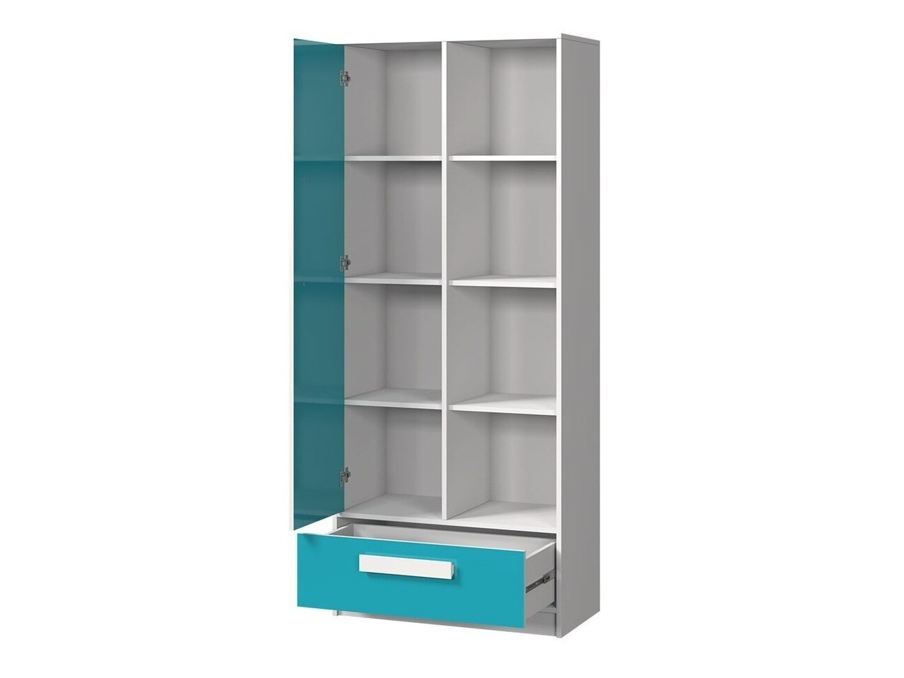 Lastetoa komplekt Merevari 107 (Valge + Läikiv valge + Hall)