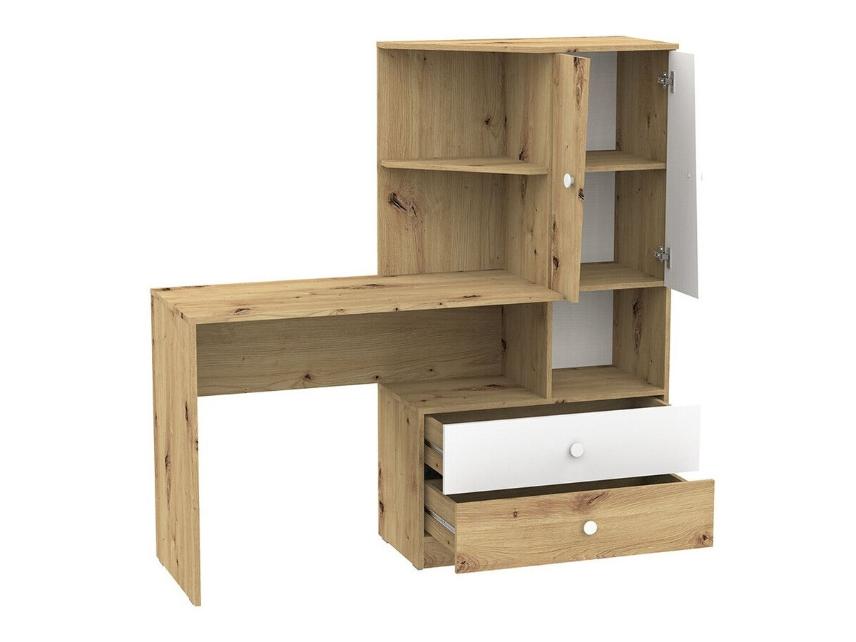 Mööblikomplekt Almira 114 (Artisan tamm + Valge + Hall)