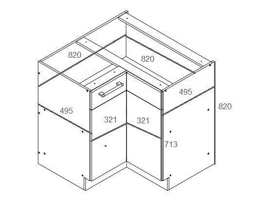 Moodul nurgakapp Mode Beech 118