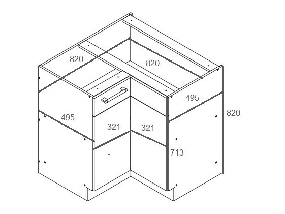 Moodul nurgakapp Mode White 118