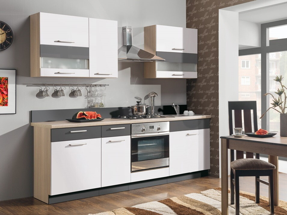 Sahtli ja ustega moodulkapp Mode White 117