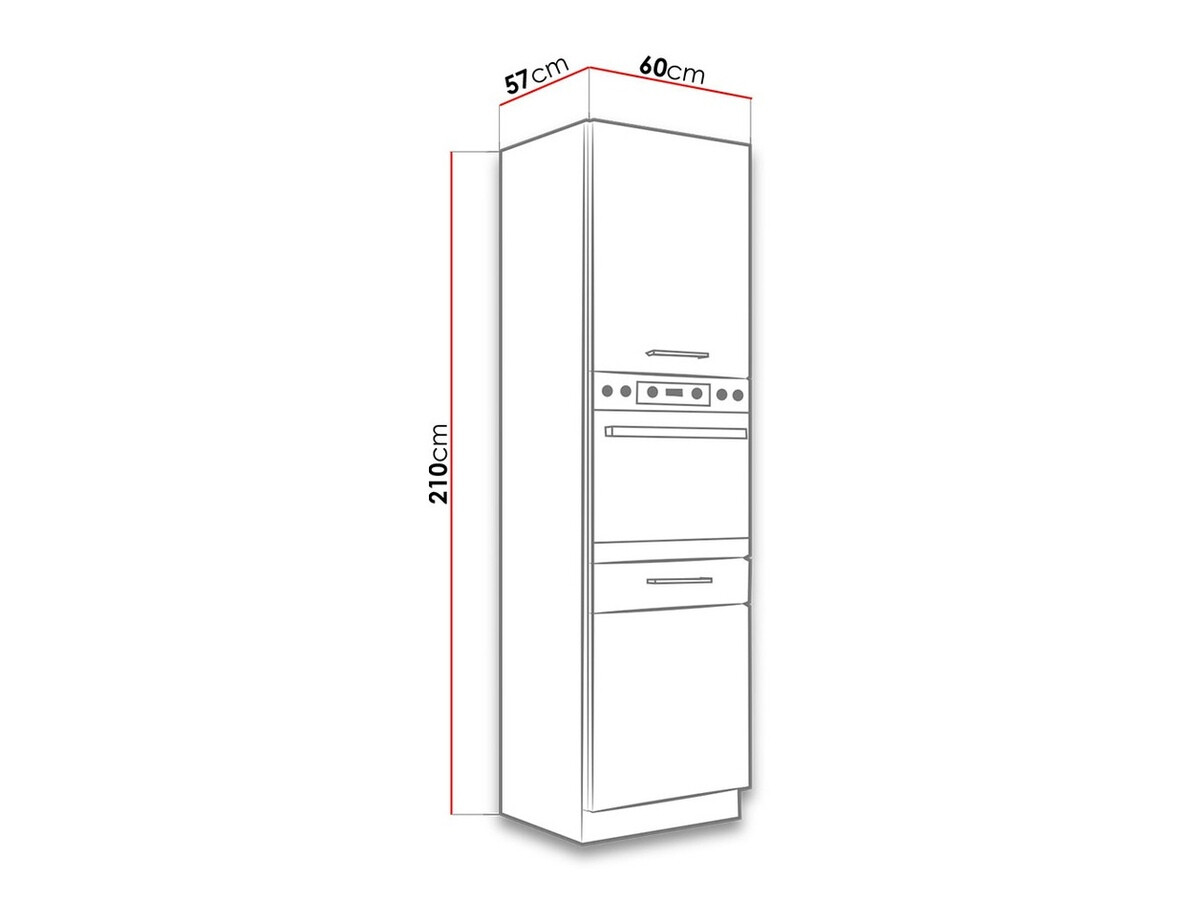 Moodulkapp sisseehitatud seadmete jaoks Wood Grey 113