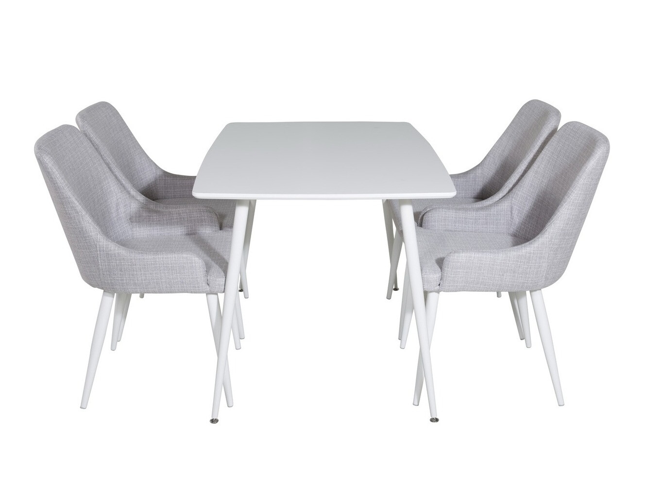 Söögitoakomplekt Dallas 1895 (Valge + Helehall)