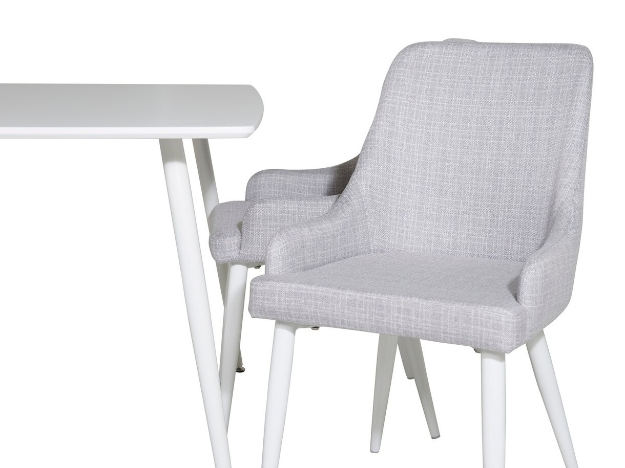 Söögitoakomplekt Dallas 1895 (Valge + Helehall)