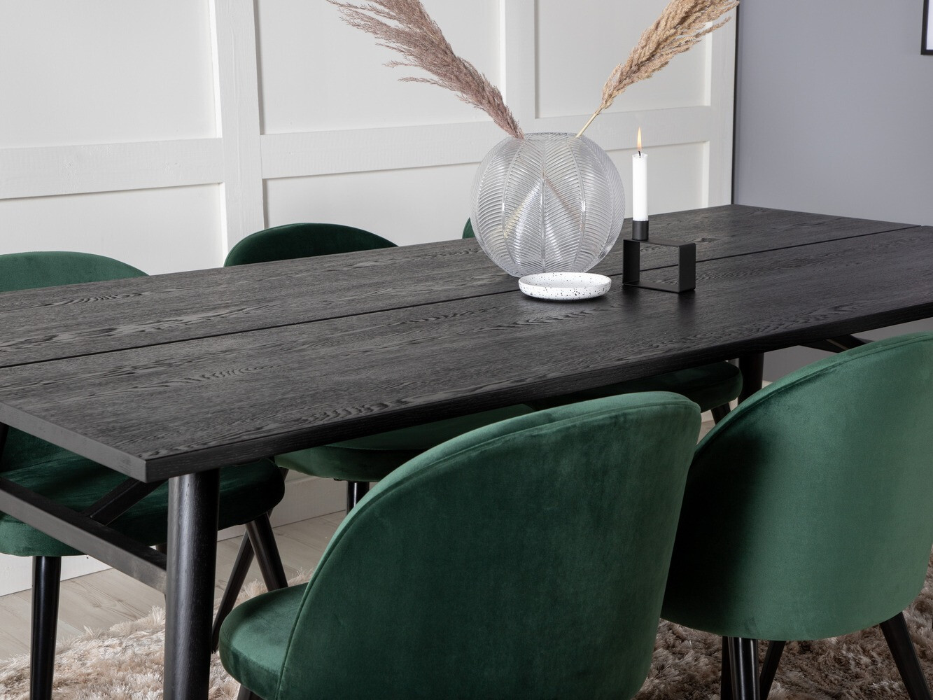 Söögitoakomplekt Dallas 1676 (Roheline + Must)