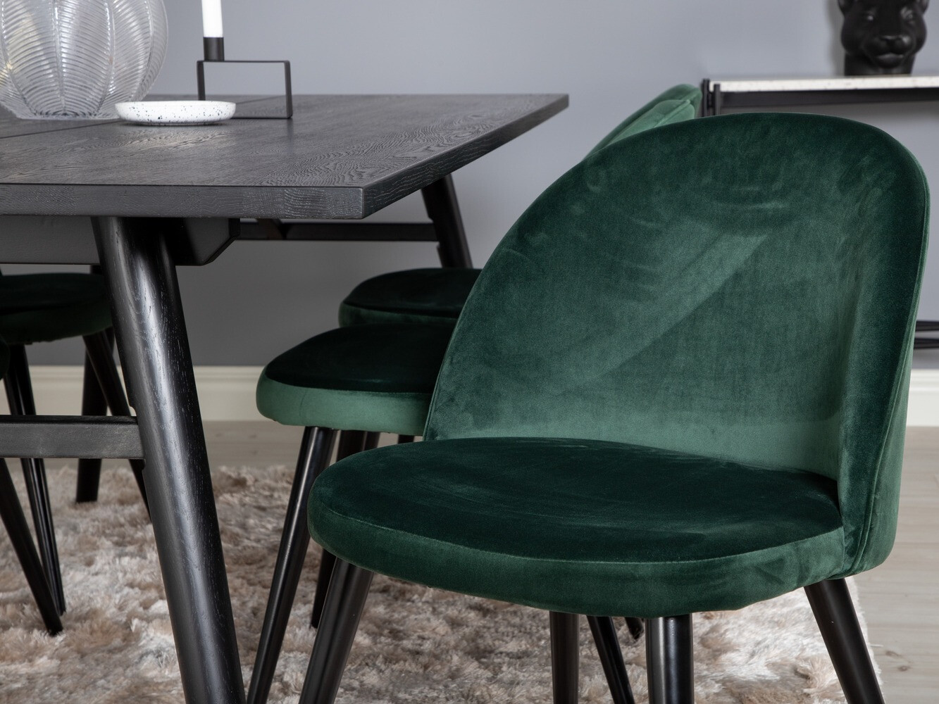 Söögitoakomplekt Dallas 1676 (Roheline + Must)