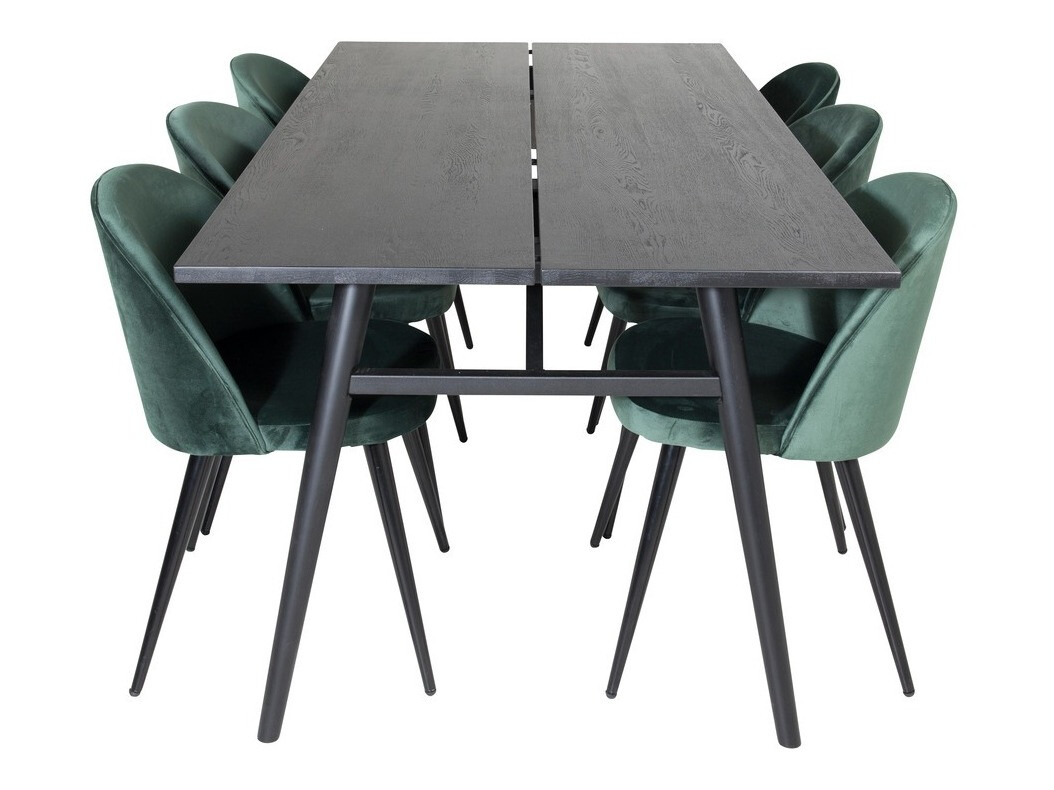 Söögitoakomplekt Dallas 1676 (Roheline + Must)