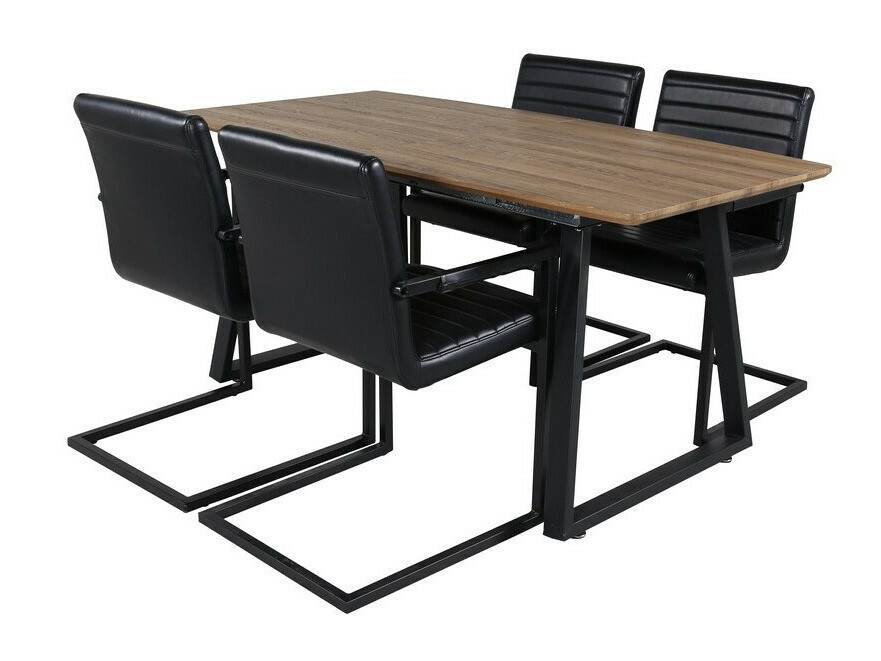 Söögitoakomplekt Dallas 337 (Must)