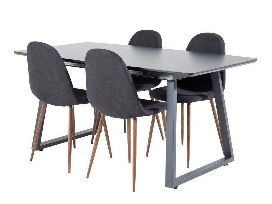 Söögitoakomplekt Dallas 1983 (Must + Pähkel)